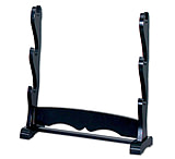 Image of Master Cutlery Ws-3 Sword Stand Black Wooden 3-Tiers Top Sword Stand