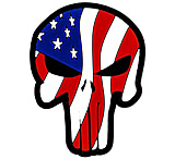 Image of Merica Life Punisher Waving US Flag PVC Patch