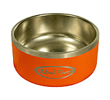 Mud River Stainless Steel Dog Food Bowl, Orange, 64 oz, MRDB64O