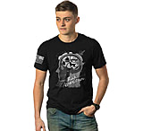 Image of Nine Line Apparel Amer Skull Men's T-shirt Black 2x-large