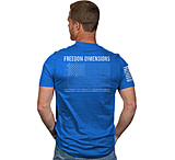Image of Nine Line Apparel Freedom Dims Men's T-shirt Royal 3x-large