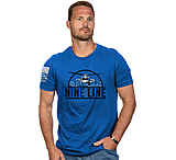 Image of Nine Line Apparel Helicopter Men's T-shirt Ryl Blue X-large