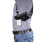 DeSantis N.Y. Undercover Grd Rig Leather Shoulder Holster. Fits Standard 1911 Models 3-5in,From Colt, S&W, Sig Sauer, Ruger,Kimber, Springfield, And Others, Left Hand, Black, G1DBB21L0