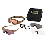 Oakley SI Ballistic M Frame Alpha Kit, Tan Frame, Clear/Gray/Prizm TR22/Prizm TR45 Lens, OO9296-1144