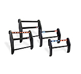 Image of Pro-Gard Industries Black Powder Coated Steel, Standard Push Bumper With Integrated, Eight Head, All Red Tir3 Led Lightbar