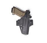 Raven Concealment Perun OWB Paddle Holster, Glock 19/Glock 23/Glock 31/Glock 26/Glock 22, Ambidextrous, Matte, Black, PXG17