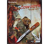 Image of Remington Cowboy Tin Sign