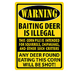 Image of River's Edge Sign 12"x17" "warning-baiting Deer"