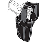 Image of Safariland 0705 Duty Holster, SSIII Low-Ride, Level III Retention - Plain Black, Right Hand 0705-373-161
