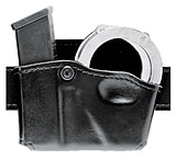 Safariland 573 Concealment Magazine Holder, Paddle, Single w/Cuff Pouch - Plain Black, Right Hand 573-76-21