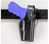 Image of Safariland 6280 Level II Retention, Mid-Ride Holster - Hi Gloss Black, Left Hand 6280-1376-92