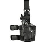 Image of Safariland 6305 ALS Tactical Holster w/ Quick Release Leg Harness - STX Tactical Black, Left Hand 6305-185-132