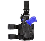 Image of Safariland 6305 ALS Tactical Holster w/ Quick Release Leg Harness - STX TAC Black, Left Hand 6305-291-132