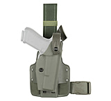 Safariland SLS Tactical Holster, Right Hand, OD Green DFA on Single leg Strap w/QLS 6004-278-561-MS19-MS27
