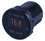 Image of Sea-Dog Round OLED DC Amp Meter - 0 Amp-100 Amp