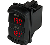 Image of Sea-Dog Dual Volt Meter Rock Switch 10V-48VDC