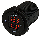Image of Sea-Dog Round Voltage Meter 5V-15VDC w/Rainbow Dial