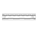Image of Sirchie - Photo Evidence Scales, 6inch White W/ Black Printing, 10ea