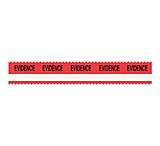 Image of Sirchie - Sirchmark Evidence Integrity Tape Red W/ White Stripe W/ Black Evidence 108'
