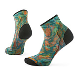 Smartwool Bike Zero Cushion Jungle Music Print Ankle Socks - Women's, Honey Gold, Small, SW002704K11100S000