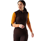 Smartwool Intraknit Thermal Merino Base Layer Colorblock 1/4 Zip - Women's, Mink, Small, SW002837P84100S000