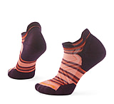 Smartwool Run Targeted Cushion Stripe Low Ankle Socks - Women's, Wild Salmon, Large, SW001672J99100L000