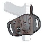 Tagua Gunleather Quick Draw Leather Belt Holster, Most Single Stack S&W Shield, Hellcat, Shield EZ, 9mm/40 - 3in, Right Hand, Brown, TX-LOCK-R-QD-1012
