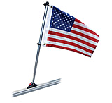 Image of Taylor Made Pontoon 24" Flag Pole Mount &amp; 12" x 18" US Flag