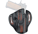 Texas 1836 Cannon Vintage Edition - Open Top OWB Holster, Right Hand, 1911 3in, With No Attachment, Vintage Brown, Black, TX-BH3-205-VINBRO