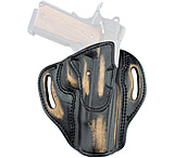 Texas 1836 Cannon Vintage Edition - Open Top OWB Holster, Right Hand, Most 9mm /.40 /.45 Double Stack 3.9in, With No Attachment, Vintage Tan, Black, TX-BH3-520-VINTAN
