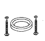 Image of Thetford 12524 Aqua Magic V Closet Bolt Package
