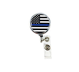 Image of Thin Blue Line Badge Reel - American Flag