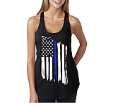 Image of Thin Blue Line Flag Racerback Tank - Women's