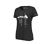 Image of Thin Blue Line Women's T-shirt, Detroit Large,