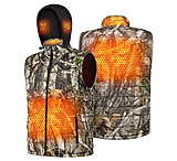 Image of TIDEWE Men's Heated Vest with Retractable Heated Hood and Battery Pack for Hunting/Hiking Black &amp; Next Camo G2, S-XXXL 6A51ED9A