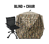 Image of TideWe VisFive360 See Through Ground Blind &amp; 360deg Swivel Hunting Chair 08FDE172
