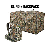 Image of TideWe VisTrilogy 270 See Through Deer Ground Blind &amp; Waterproof Camo Hunting Backpack FE7C1489