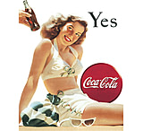 Image of Tin Signs Coke Yes Tin Sign