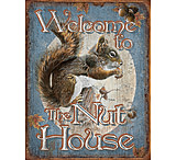 Image of Tin Signs Nut House Welcome Tin Sign