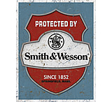 Image of Tin Signs Protected By S&amp;W Tin Sign