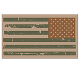 Image of United States Tactical Sticker - Reverse USA Combat Flag