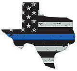 Image of United States Tactical Sticker - Thin Blue Line Texas Flag