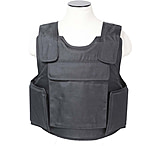 VISM Black Outer Carrier Vest w/Four Level IIIA Ballistic panels