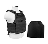 Image of Vism Plate Carrier Vest w/2 10x12in Level IIIA Shooters Cut Hard Ballistic Panels