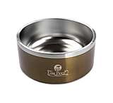 King Buck Dog Bowl, Antique Bronze, 8 cup, KB-DB-AB-8C-1