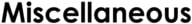 Miscellaneous 2020 Logo