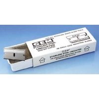 American Safety Razor Razor Blades, American Safety Razor 94-0451 Stainless Steel Blades Gem Single-Edge Blade Dispenser Packs, Steel Spine, Case of 2000