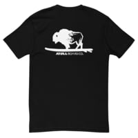 Atoll Board Co Atoll Hand Drawn Bison Logo Poly Cotton Tee Shirt - M, Heather Grey - M,Heather Grey 4C0FC87D