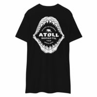 Atoll Board Co Men's Heavyweight Tee With Atoll Shark Fossil Graphic - Black, XL - Black,XL B52A8366