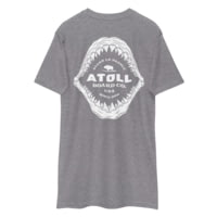 Atoll Board Co Men's Heavyweight Tee With Atoll Shark Fossil Graphic - Carbon Grey, M - Carbon Grey,M A4605F7E